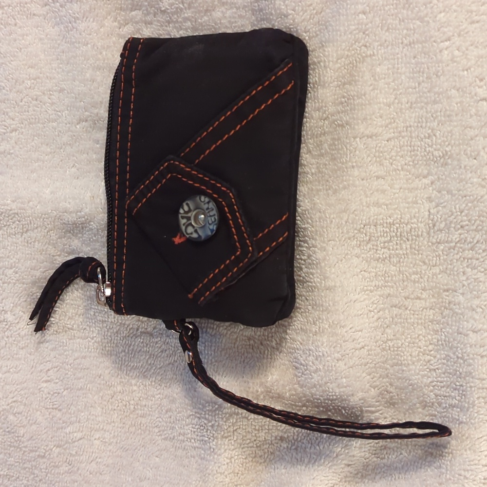 NWT brown fabric wristlet / wallet
